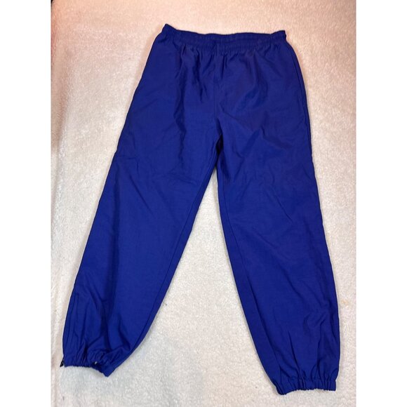 Adidas Mens Blue Track Pants XL Polyester Cotton Blend Elastic Waist & Cuffs - Picture 1 of 13